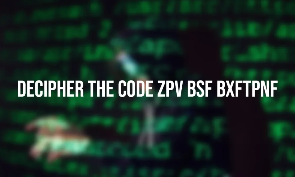 Decipher The Code ZPV BSF BXFTPNF Secret Message Revealed