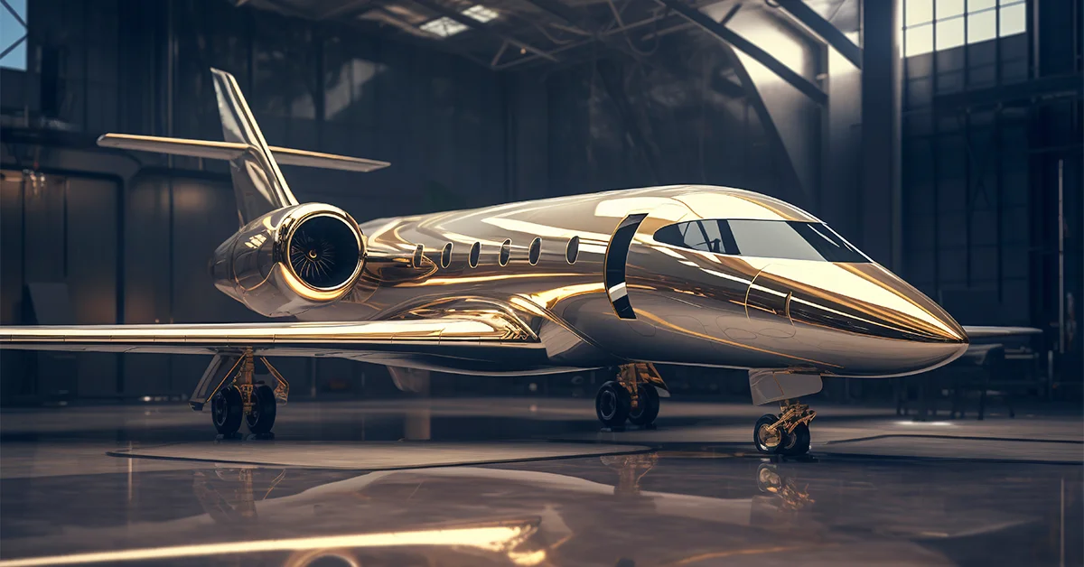 High-end luxury private jet charter